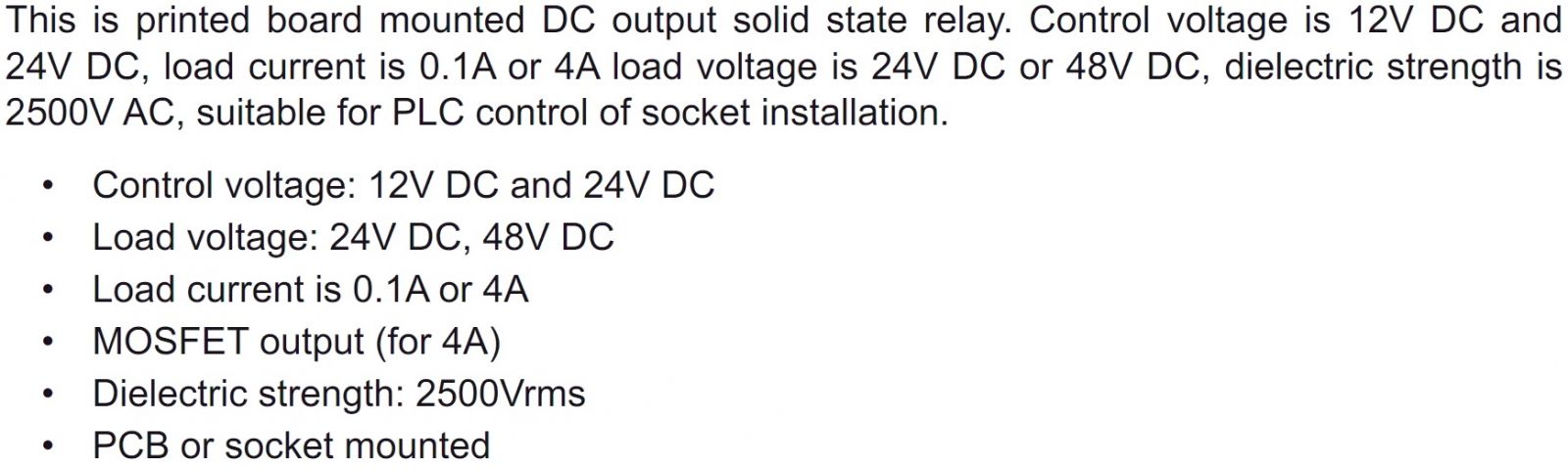 ממסר מצב מוצק MULTICOMP PRO MC002259 TEXT